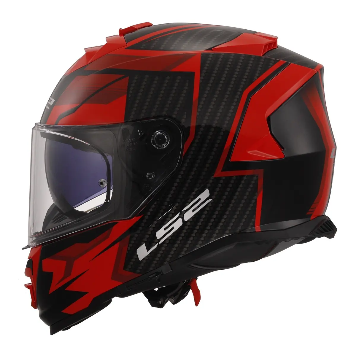 Ls2 Ff800 Storm Ii Tracker Helmets - Black / Red 06 1