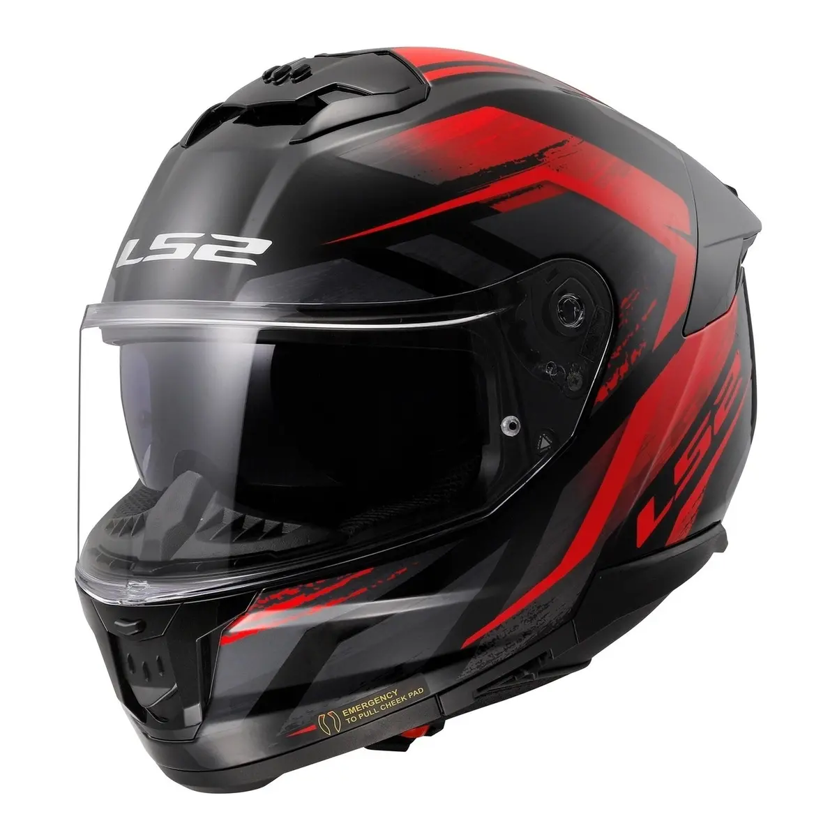 Ls2 Ff808 Stream Ii Fury - Black / Red 06 1