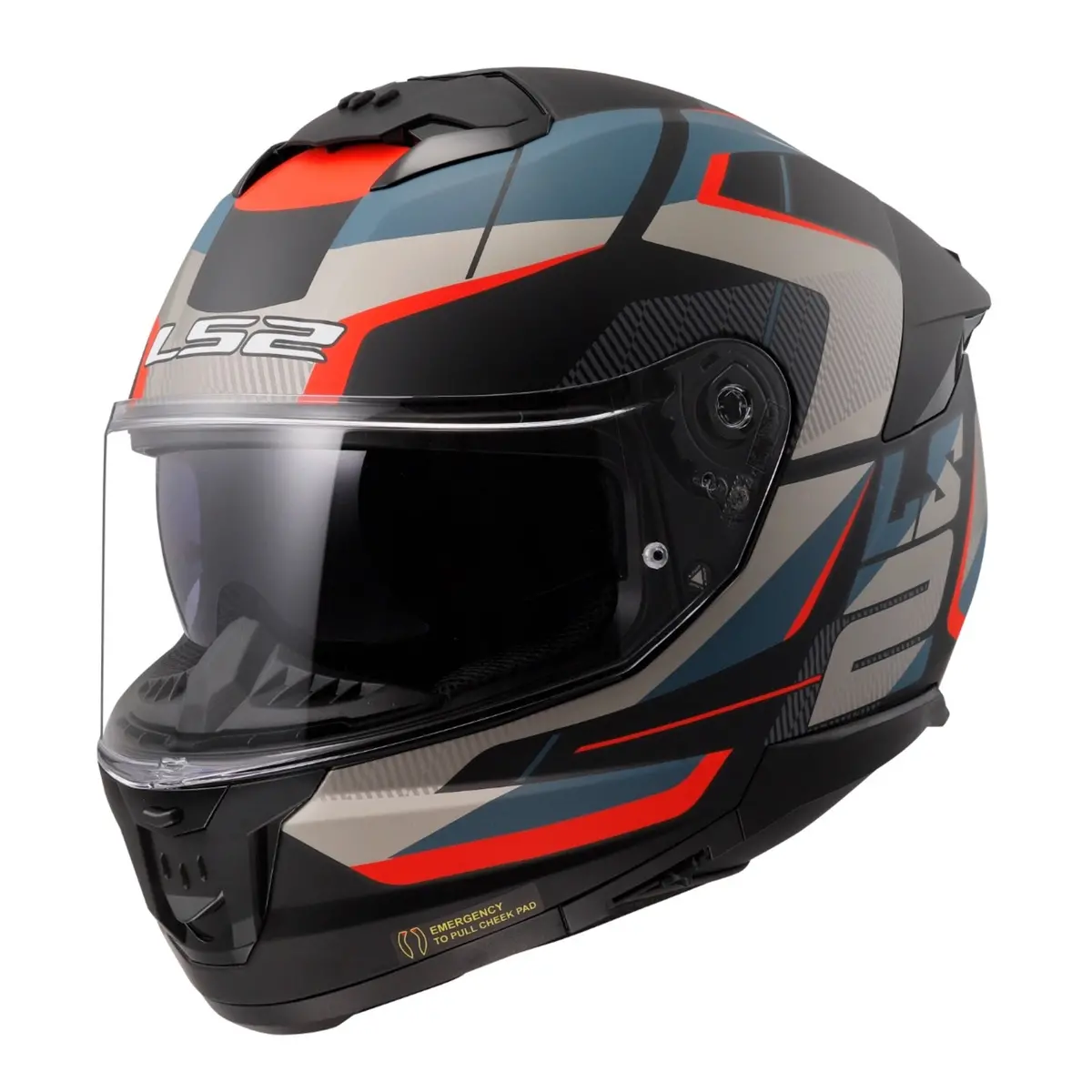 Ls2 Ff808 Stream Ii Road - Matte Black / Blue 1