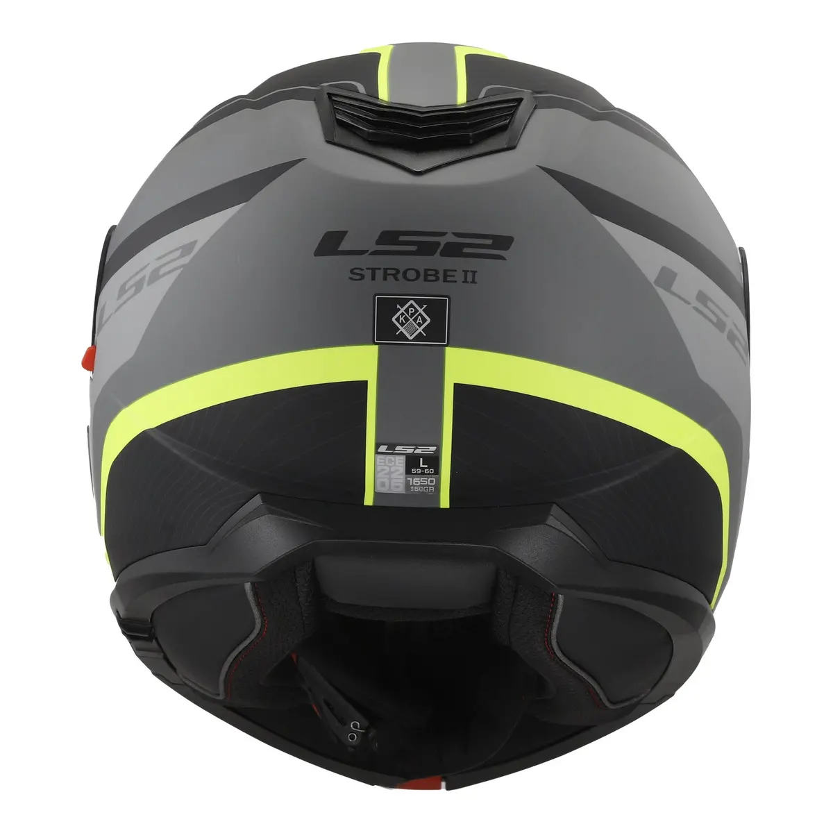 Ls2 Ff908 Strobe Ii Monza Flip Front Helmets - Matte Black / Hi-Vis Yellow 06 4