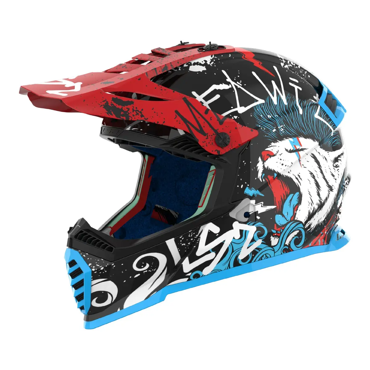 Ls2 Mx437j Fast Evo Ii Mini Starmaw - Black / Red / Blue / White 06 1