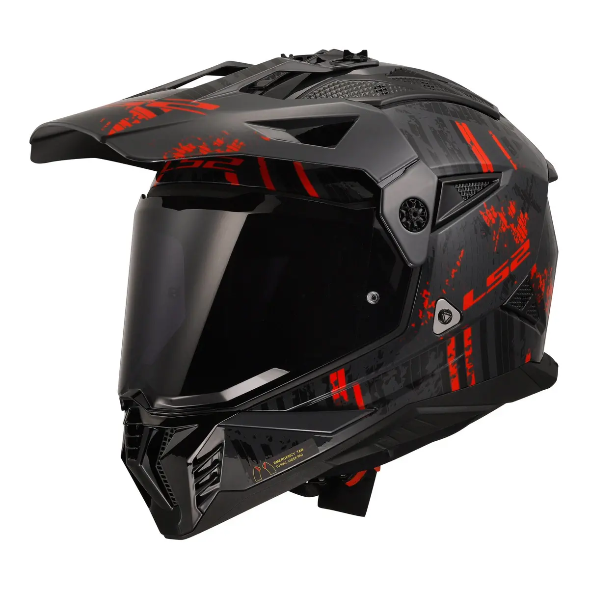 Ls2 Mx702 Pioneer Ii Crazy - Black / Grey / Red 06 2