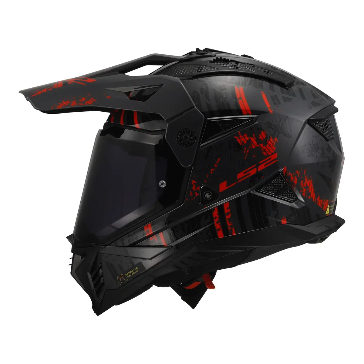 Ls2 Mx702 Pioneer Ii Crazy - Black / Grey / Red 06 3