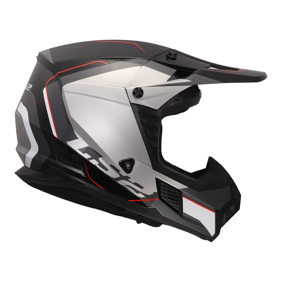 Ls2 Mx706 Coz Arched Helmet - Black / Silver / Titanium 06 3