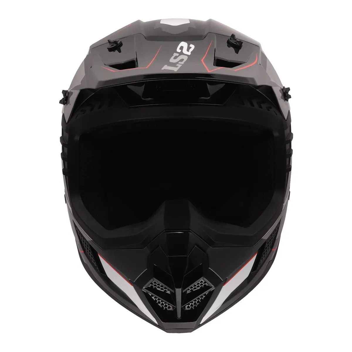 Ls2 Mx706 Coz Arched Helmet - Black / Silver / Titanium 06 4