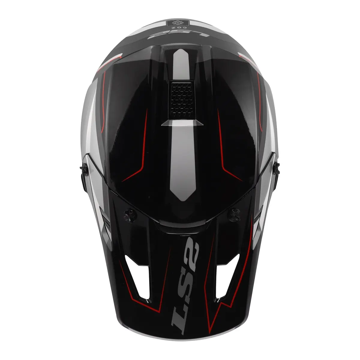 Ls2 Mx706 Coz Arched Helmet - Black / Silver / Titanium 06 5