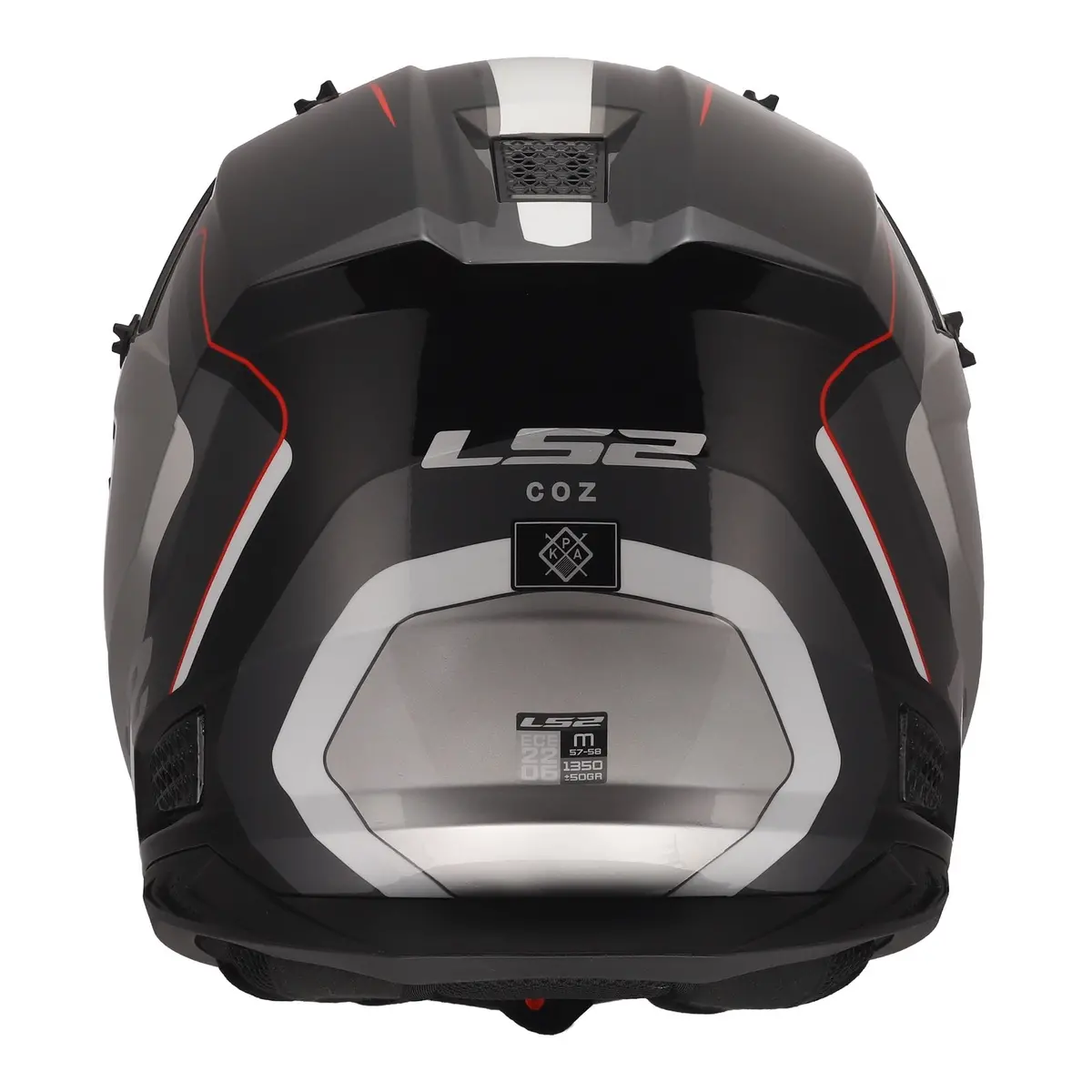 Ls2 Mx706 Coz Arched Helmet - Black / Silver / Titanium 06 6