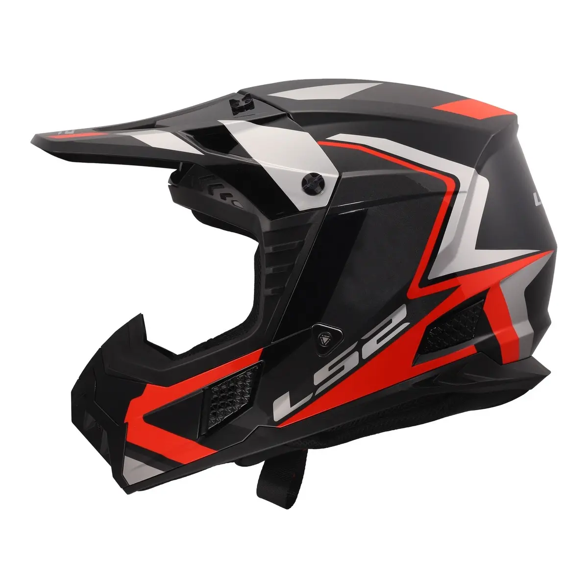 Ls2 Mx706 Coz Frontier Ii Helmet - Red / Black / Titanium 06 1