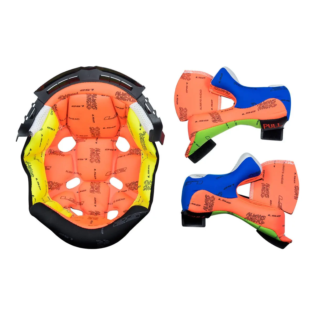 Ls2 Mx470 Subverter Liner / Cheek Pad Set - Colourful 1