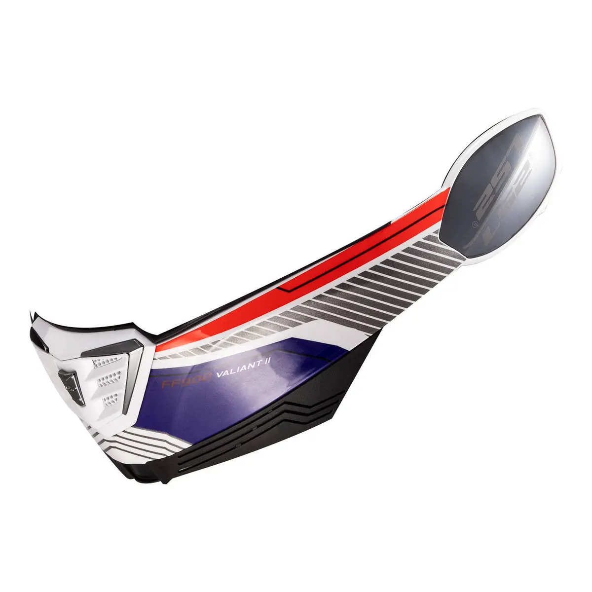 Ls2 Ff900 Valiant Ii Chin Bar - Revo White / Red / Blue 1