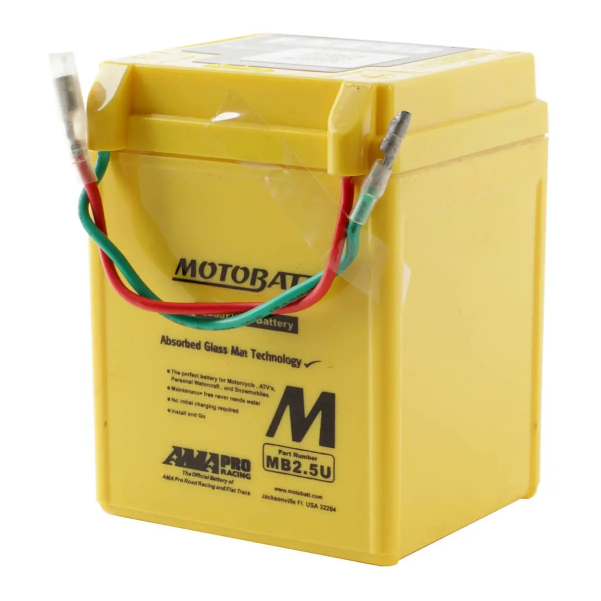 Motobatt Quadflex Battery Mb2.5U (10Pcs/Ctn) - Indent 1