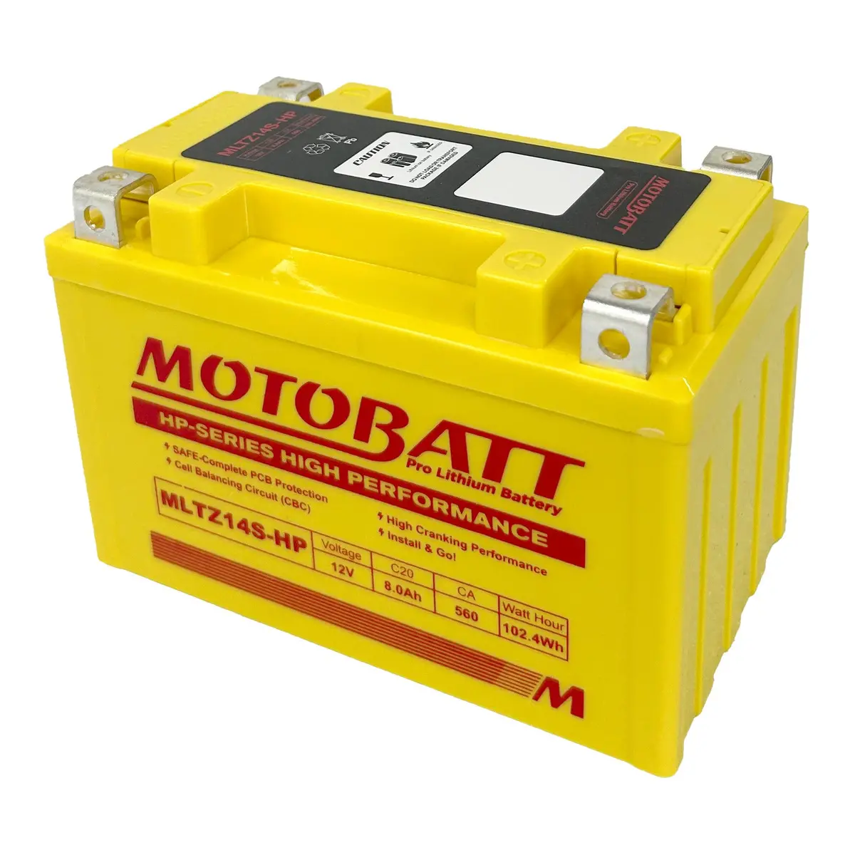 Motobatt Pro Lithium Battery Mltz14s-Hp *4 1