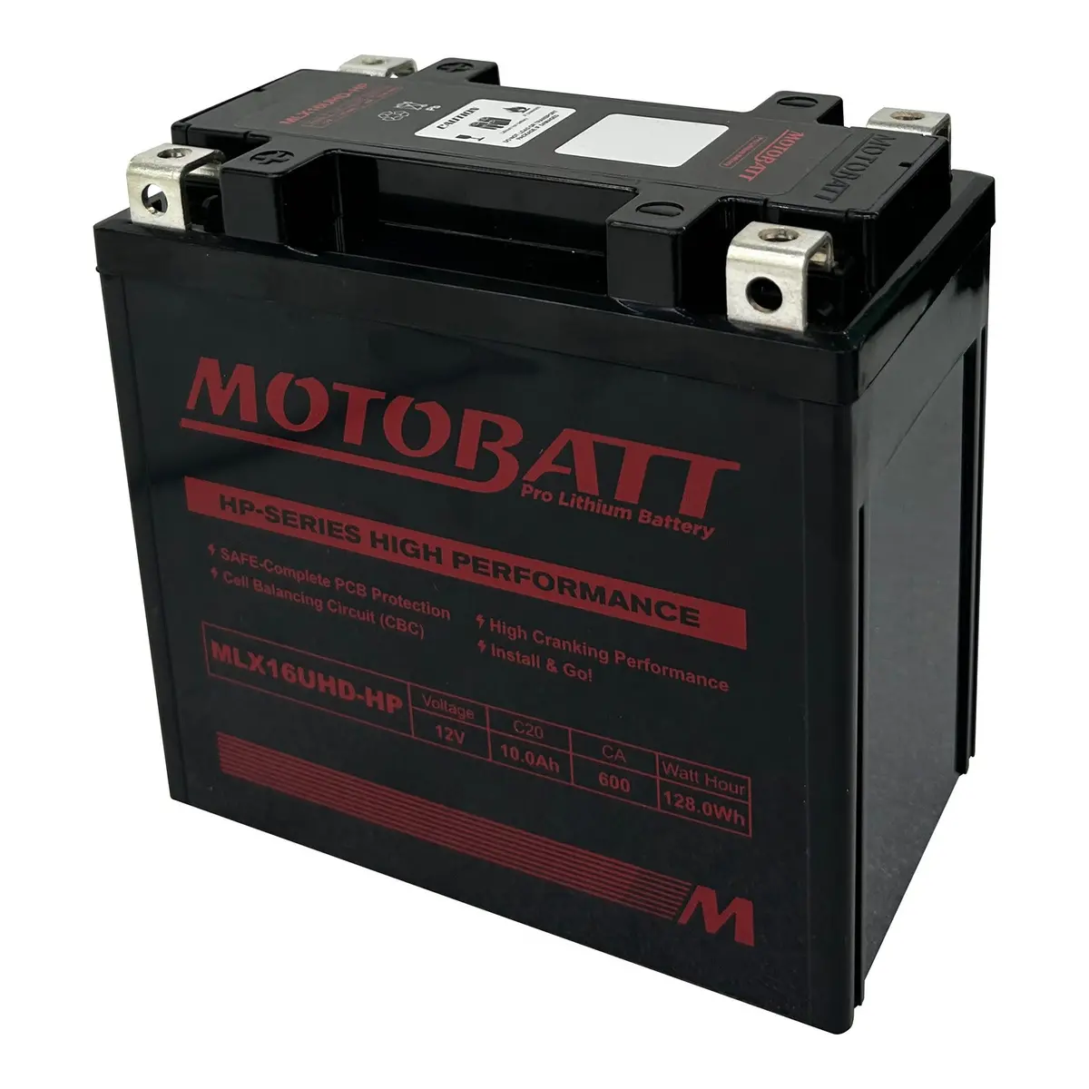 Motobatt Pro Lithium Battery Mlx16uhd-Hp *4 1