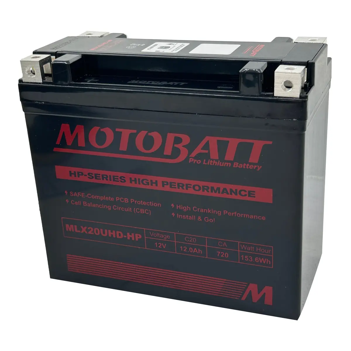 Motobatt Pro Lithium Battery Mlx20uhd-Hp *4 1