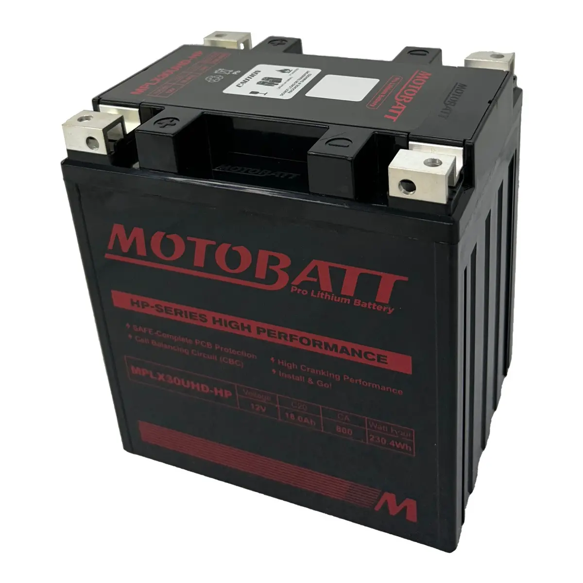 Motobatt Pro Lithium Battery Mlx30uhd-Hp *4 1