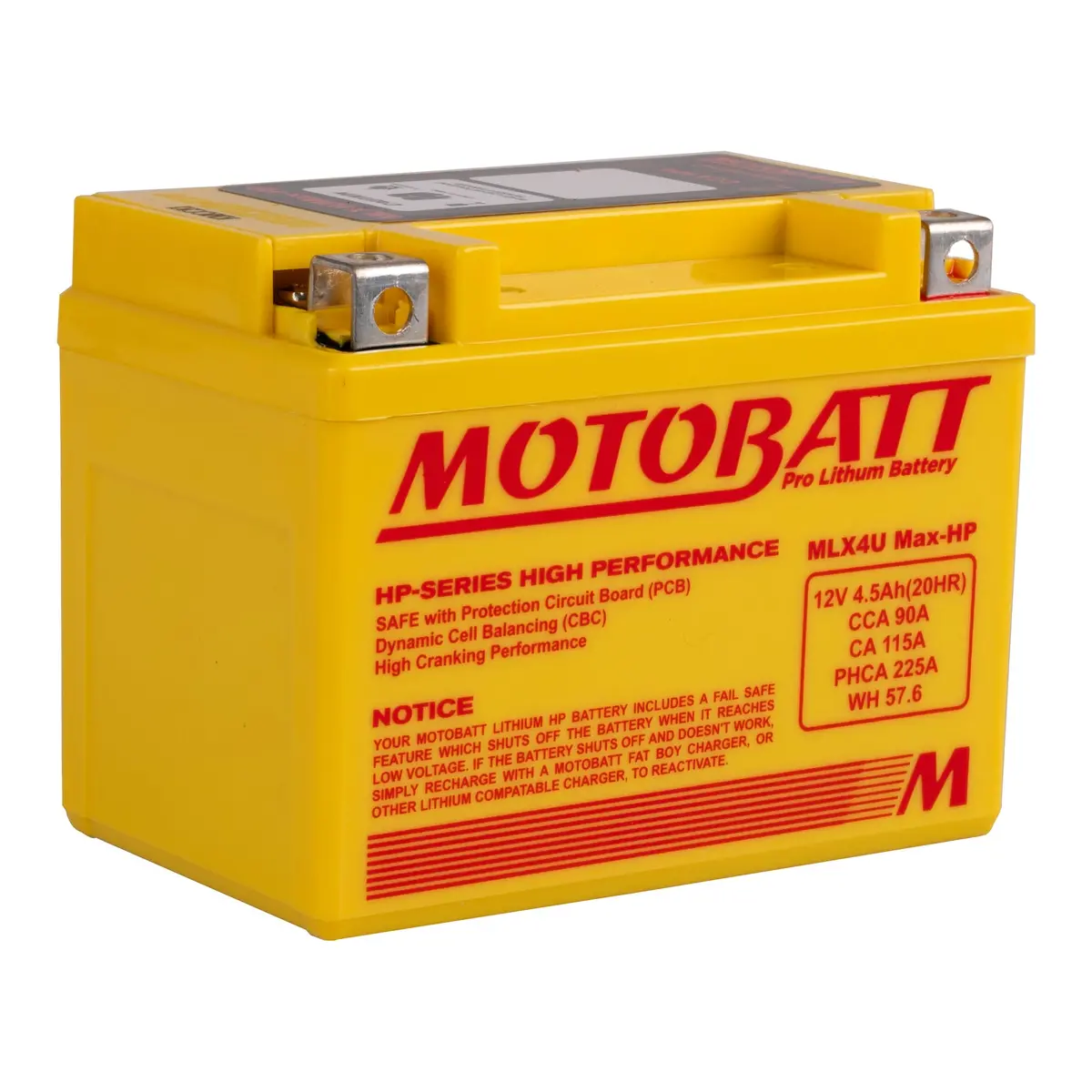 Motobatt Pro Lithium Battery Mlx4u Max Hp *10 1