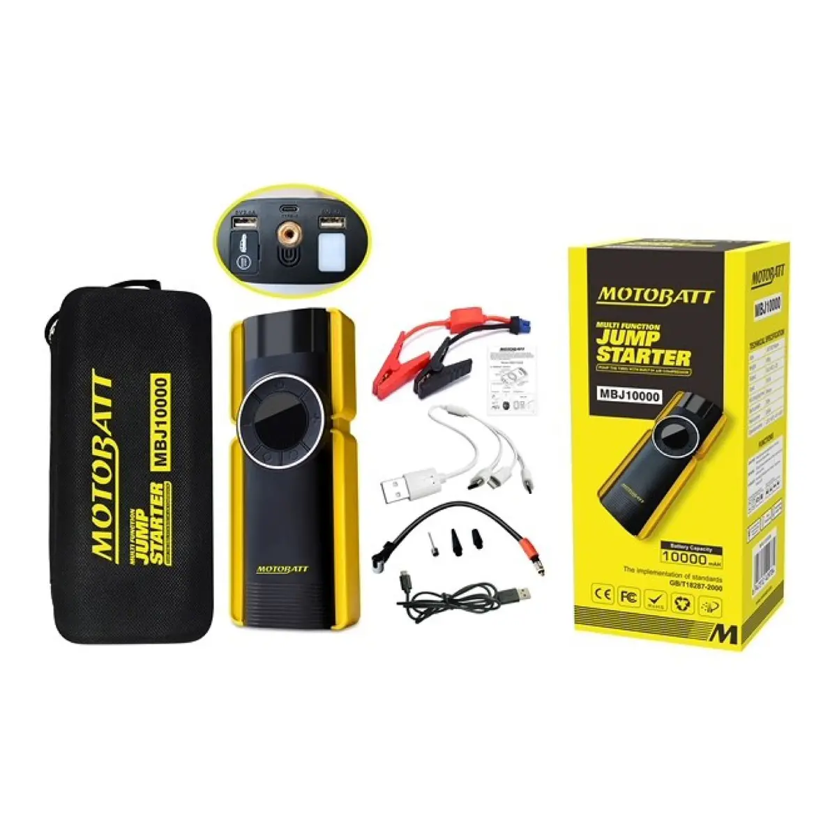 Motobatt Lithium Jump Starter 10000 & Air Compressor 1