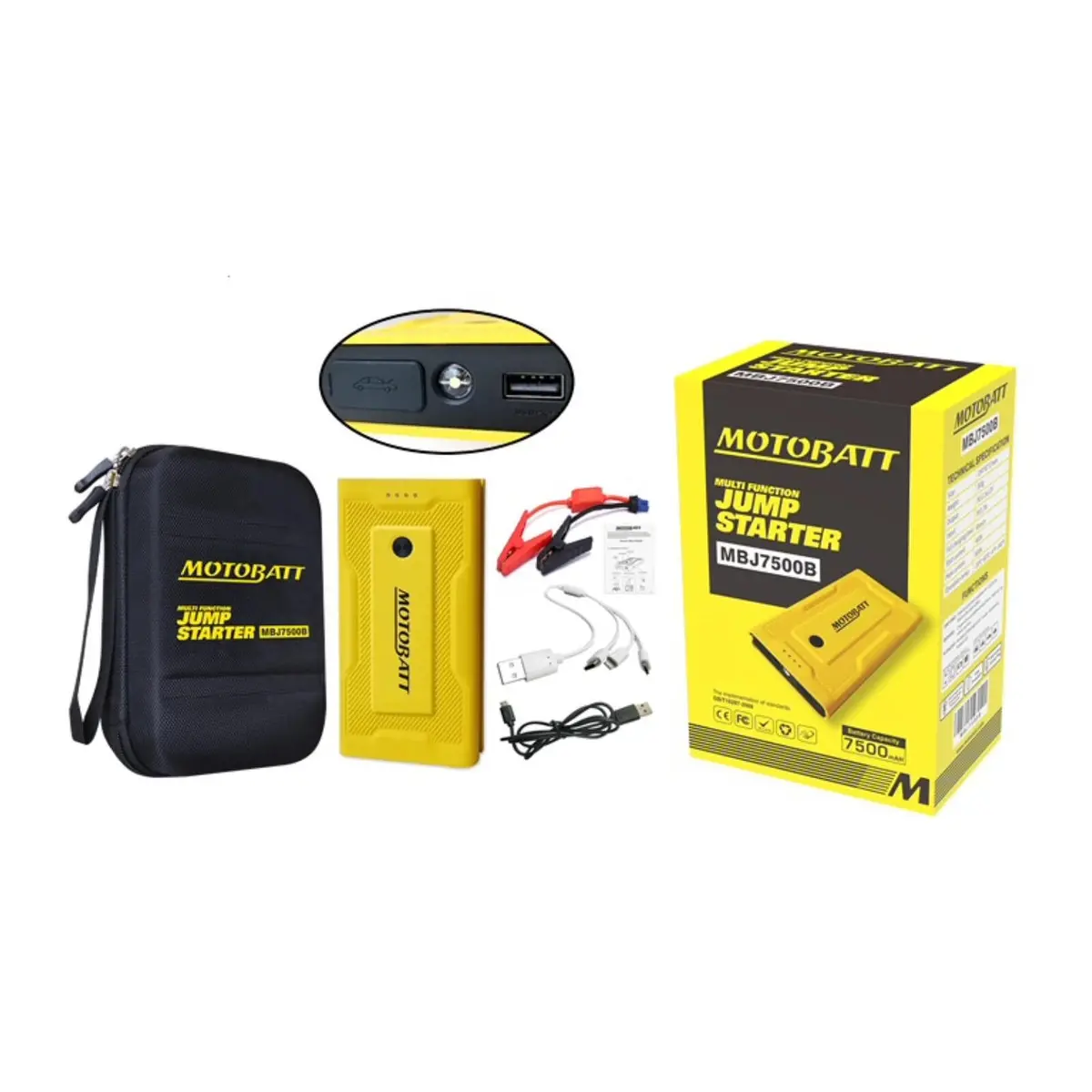 Motobatt Lithium Jump Starter 7500 & Phone Charger 1