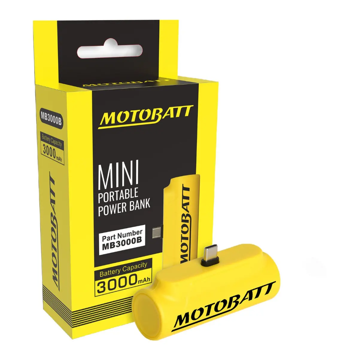 Motobatt Lithium Mini Portable Power Bank 3000Mah 1