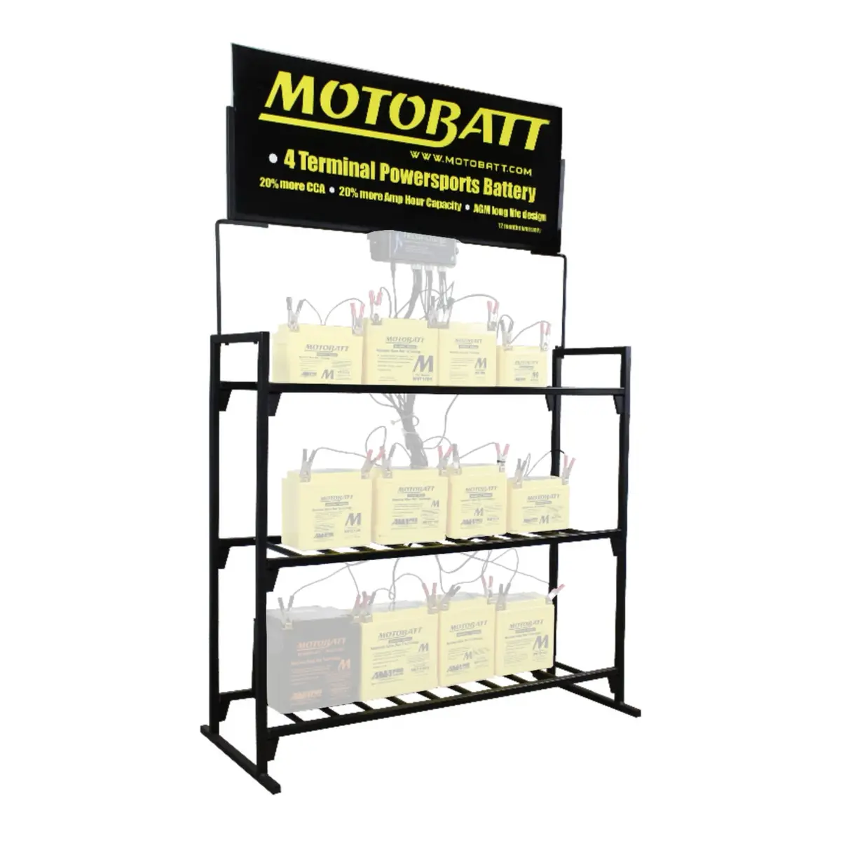 Motobatt 12 Station Maintainer Rack Only 1