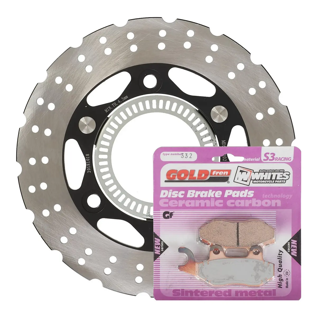 Brake Disc & Pad Rear Kit - Kawasaki Ex300 Ninja Abs '13-'15 1