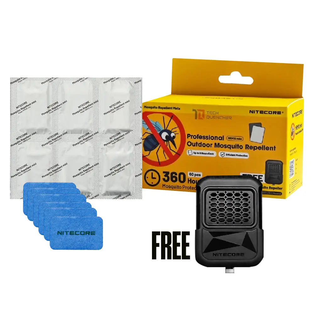 Nitecore Professional Outdoor Mosquito Repellent Mats With Free Mosquito Repeller 1