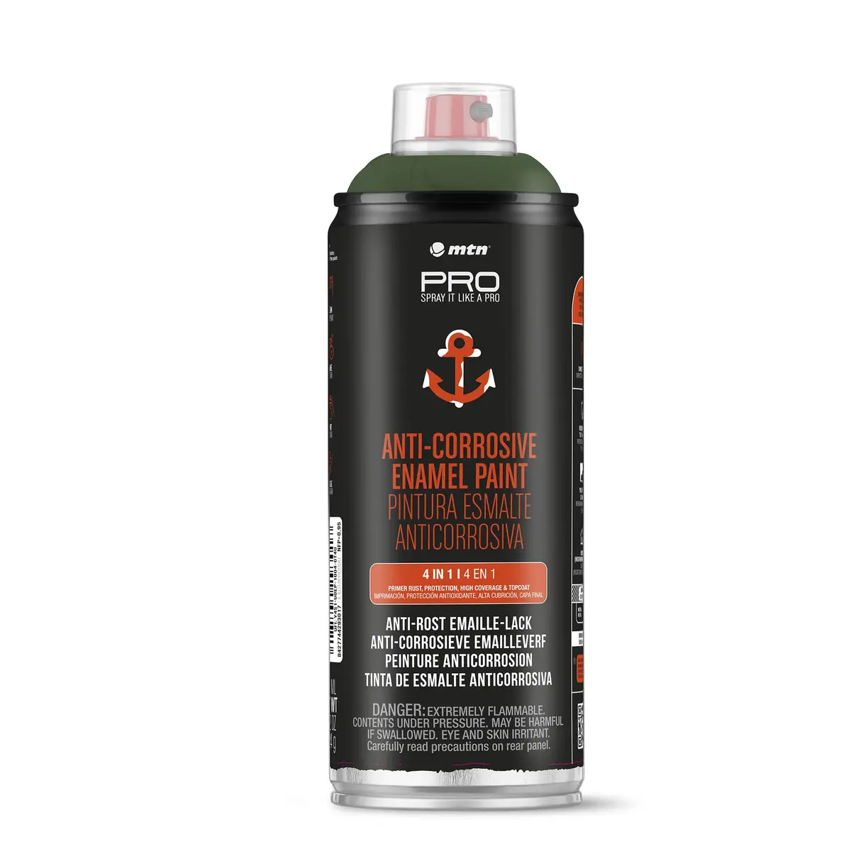 Mtn Pro Spray Paint - Anti-Corrosive Enamel Paint 400Ml - Green 1