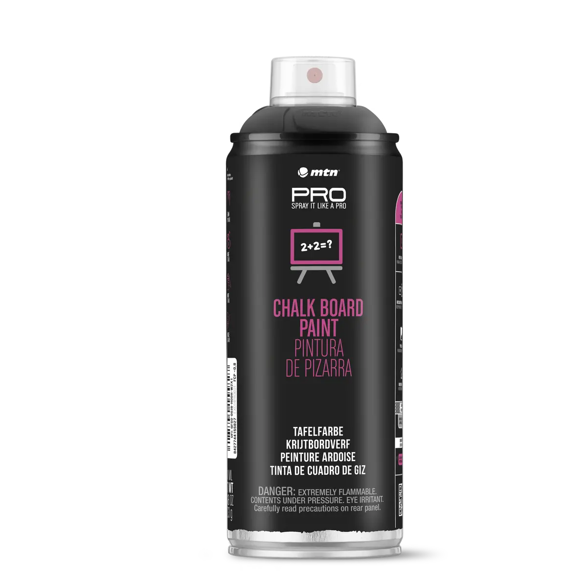 Mtn Pro Spray Paint - Chalk Board Paint 400Ml - Black 1