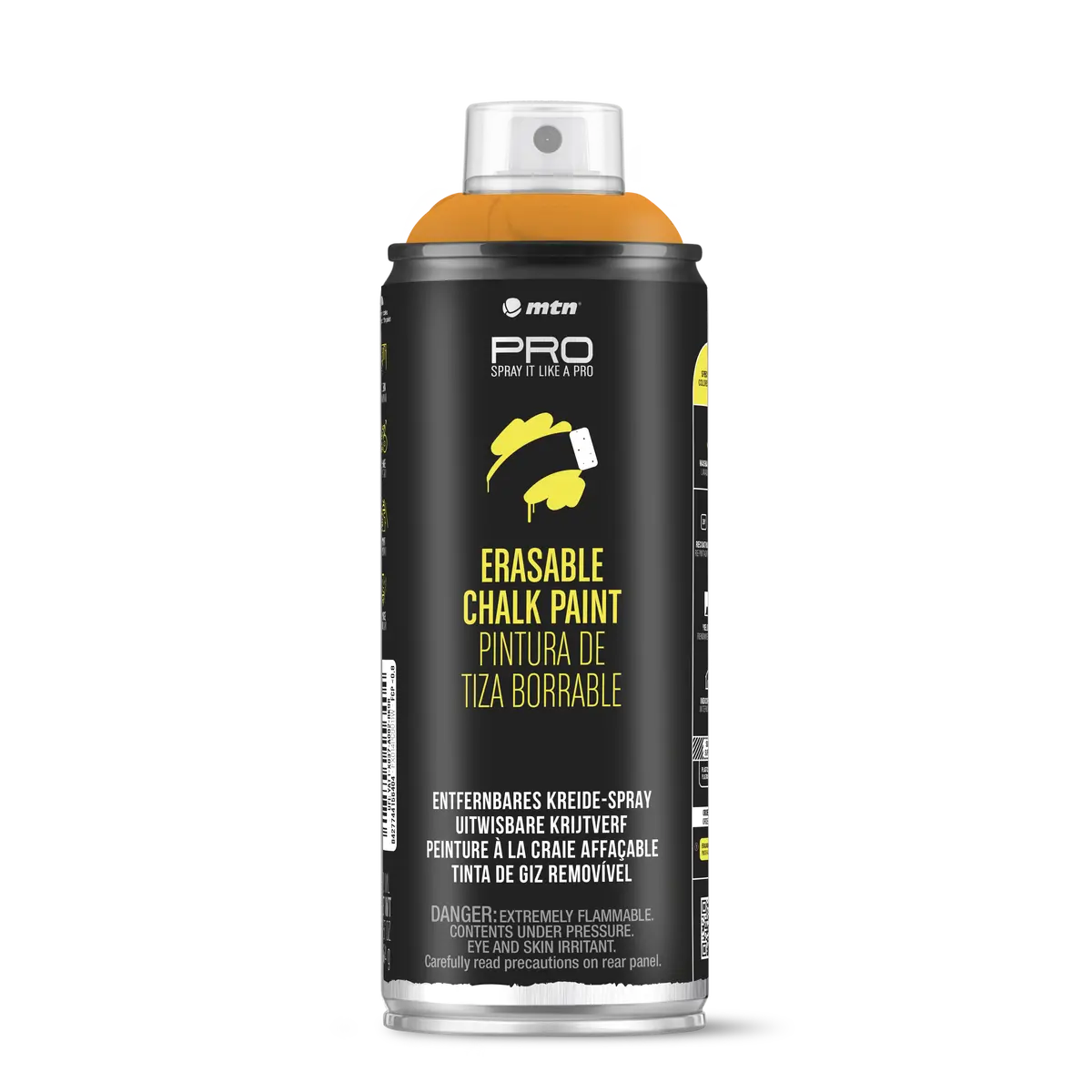 Mtn Pro Spray Paint - Erasable Chalk 400Ml - Orange 1