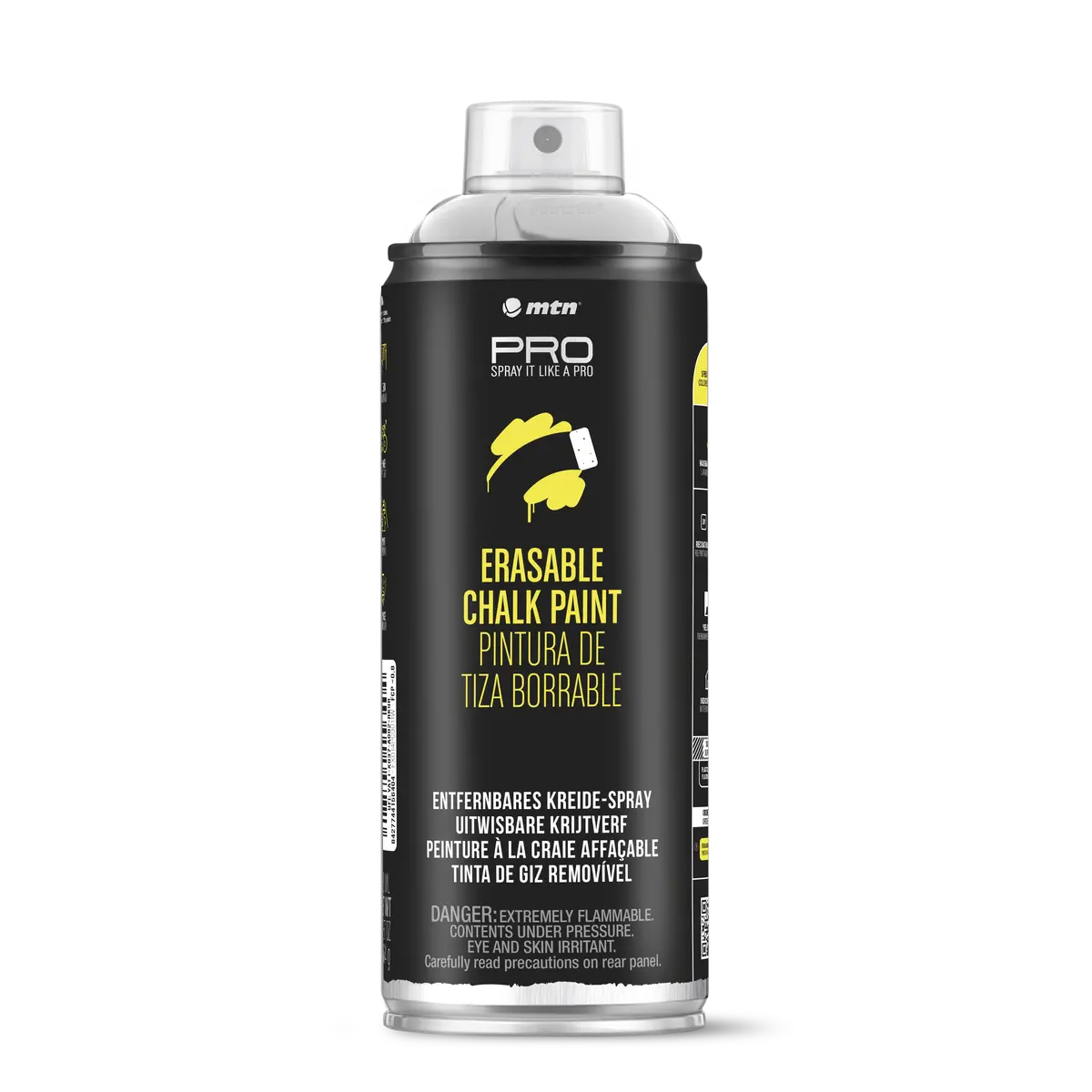 Mtn Pro Spray Paint - Erasable Chalk 400Ml - Silver 1