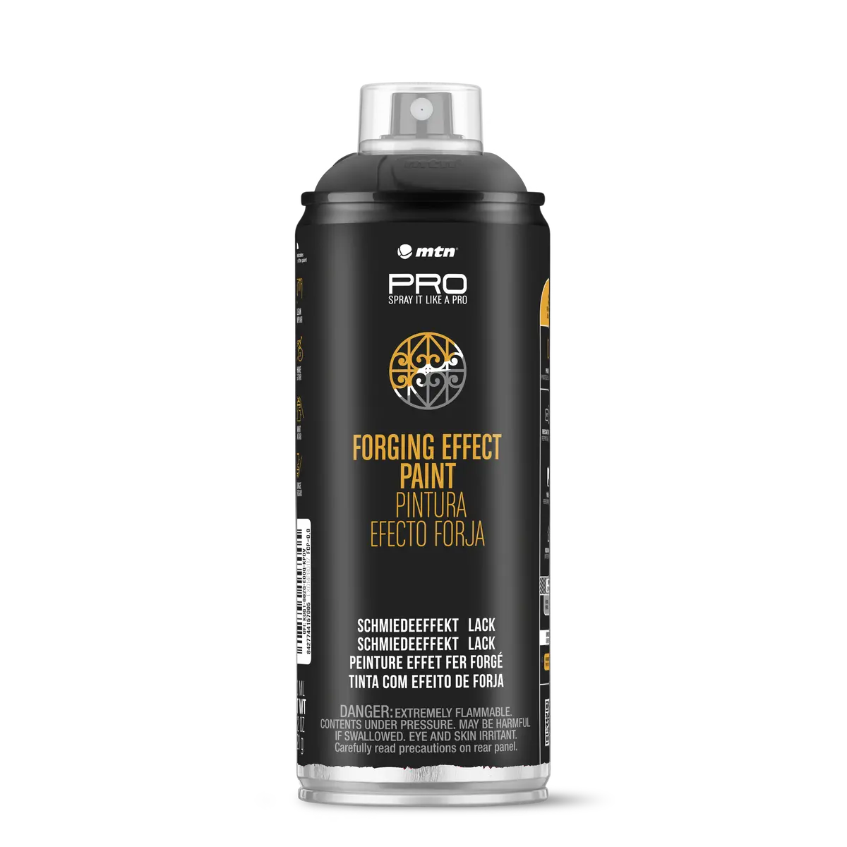 Mtn Pro Spray Paint - Forging Effect Paint 400Ml - Black 1