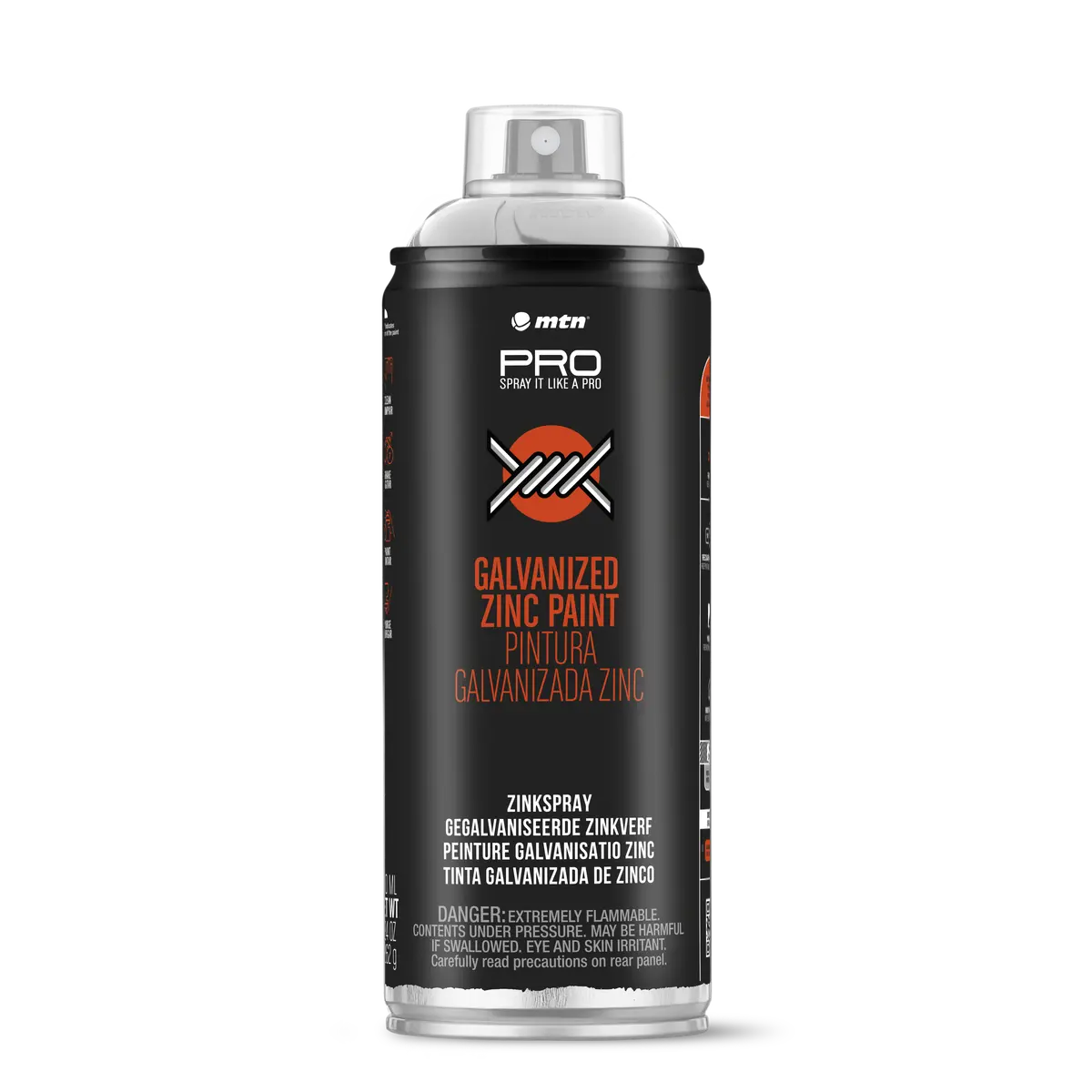 Mtn Pro Spray Paint - Galvanized Zinc Paint 400Ml - Light Zinc 1