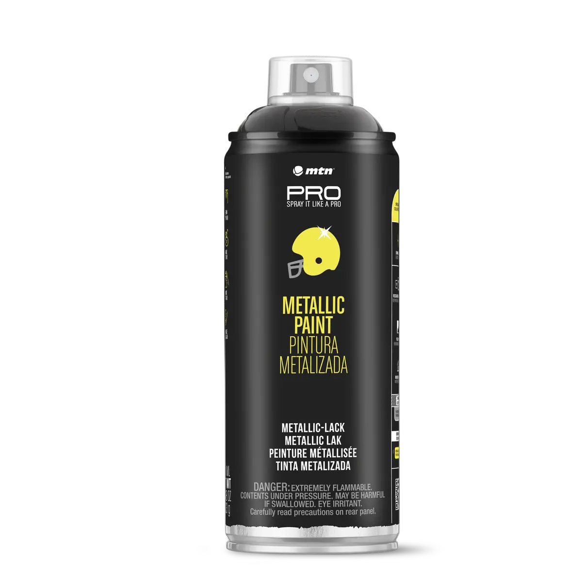 Mtn Pro Spray Paint - Metallic Black 400Ml 1