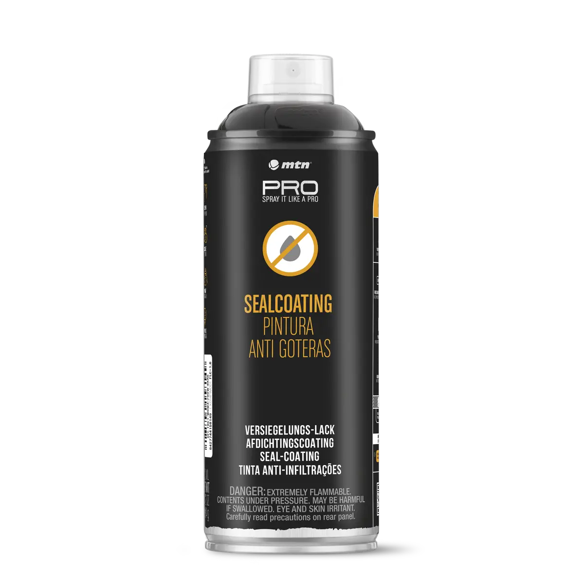 Mtn Pro Spray Paint - Seal Coating 400Ml - Black 1