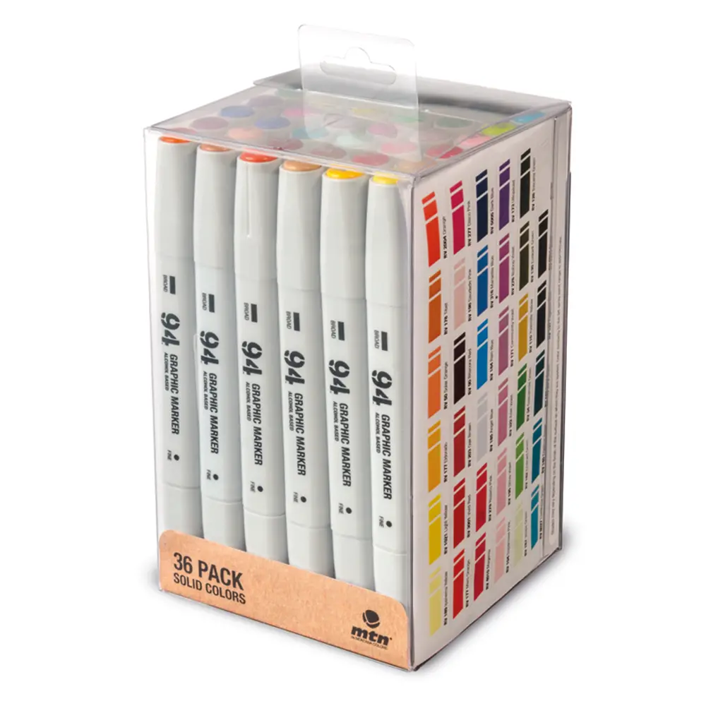 Mtn 94 Graphic Marker - 36 Units - Solid Colors Set 1