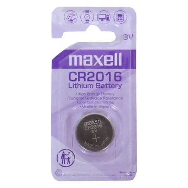 Maxell Lithium Batt Cr2016 3V Single Blister Pack 1
