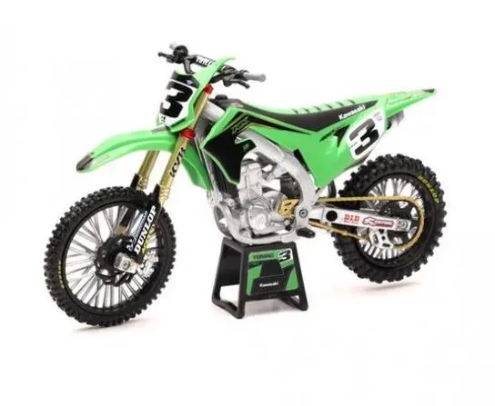 Model Dirt Bike Kawasaki Kx450f 1:12 Scale By New Ray  Eli Tomac 1