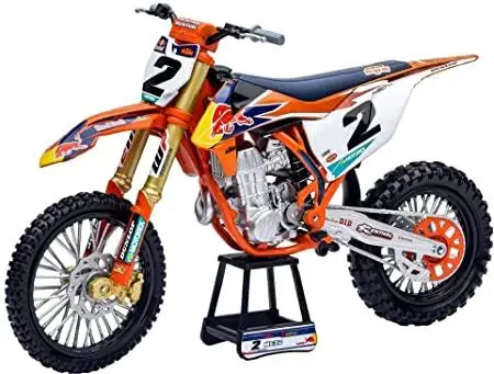 Model Dirt Bike Ktm 450Sxf 1:10 Scale By New Ray Factory Red Bull Cooper Webb 1