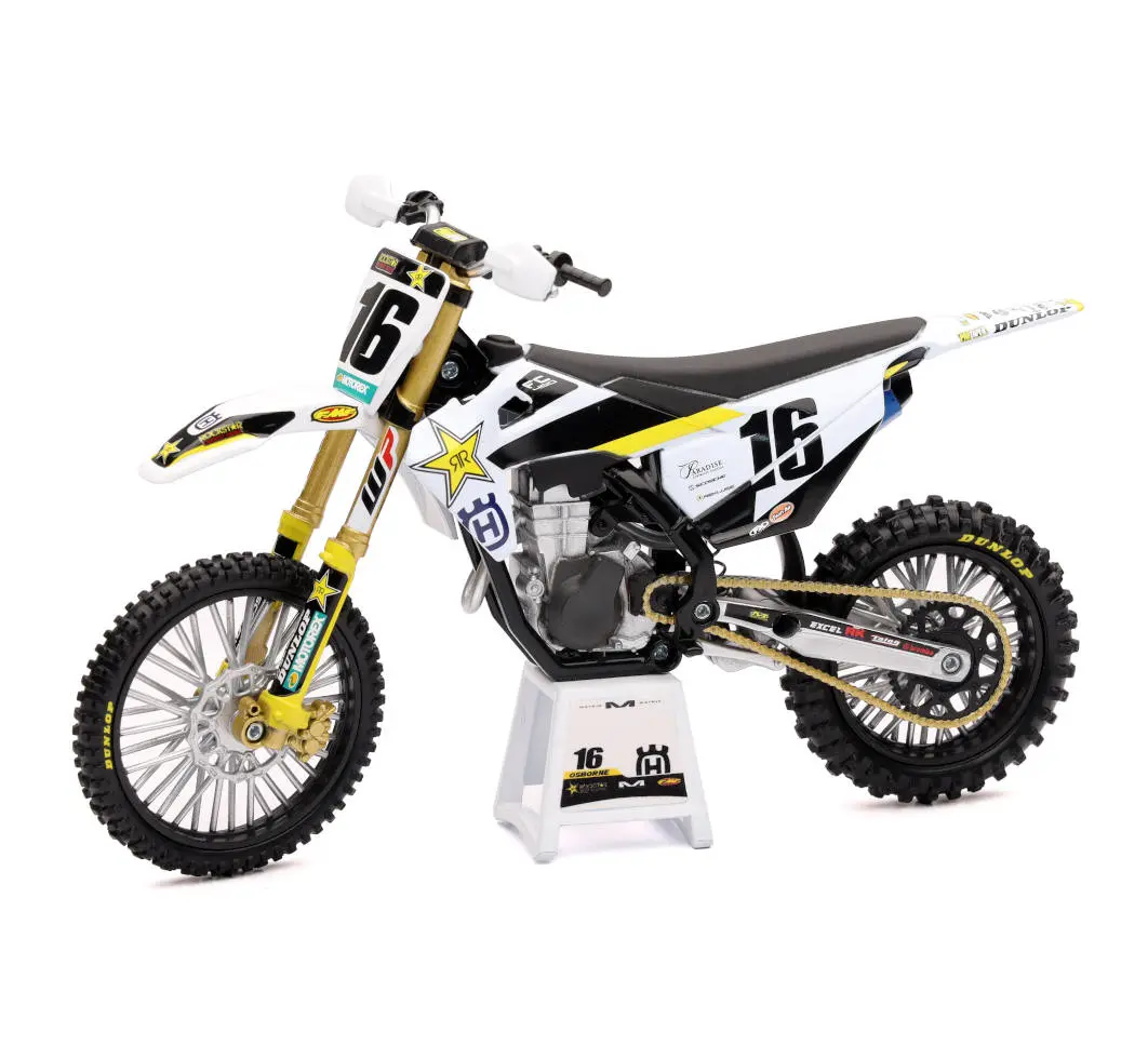 Model Dirt Bike Husqvarna Fc450 1:12 Scale By New Ray Factory Racing Rockstar Energy Zach Osborne 1