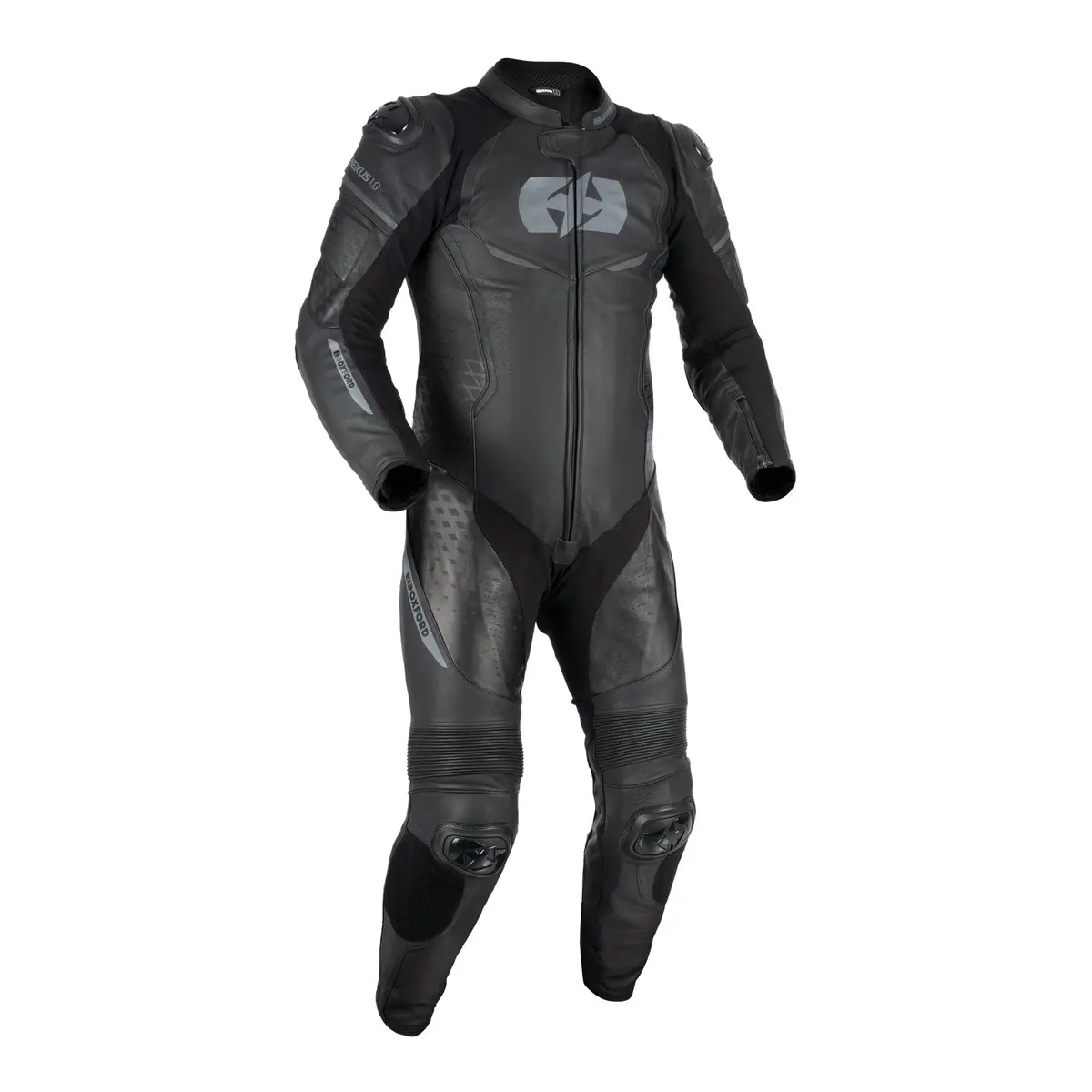 Oxford Nexus 1.0 Leather Men's Suit - Stealth Black 1