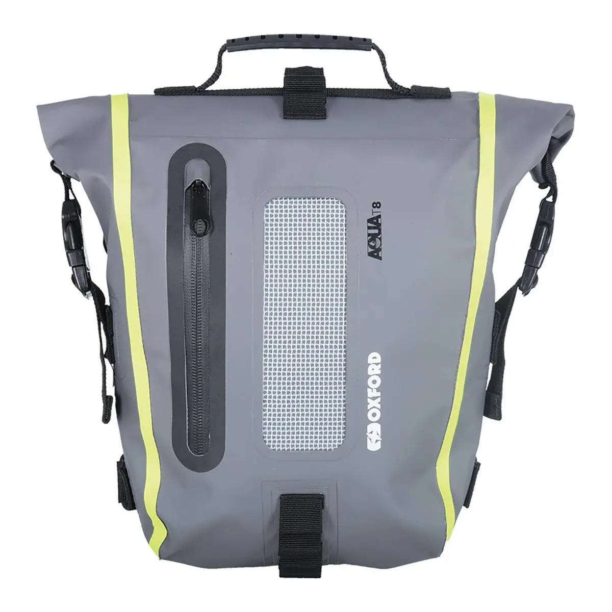 Oxford Tail Bag Aqua T8 - Black / Grey / Fluro Yellow 1