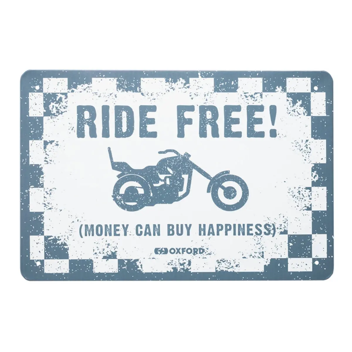 Oxford Garage Metal Sign: "Ride Free" 1
