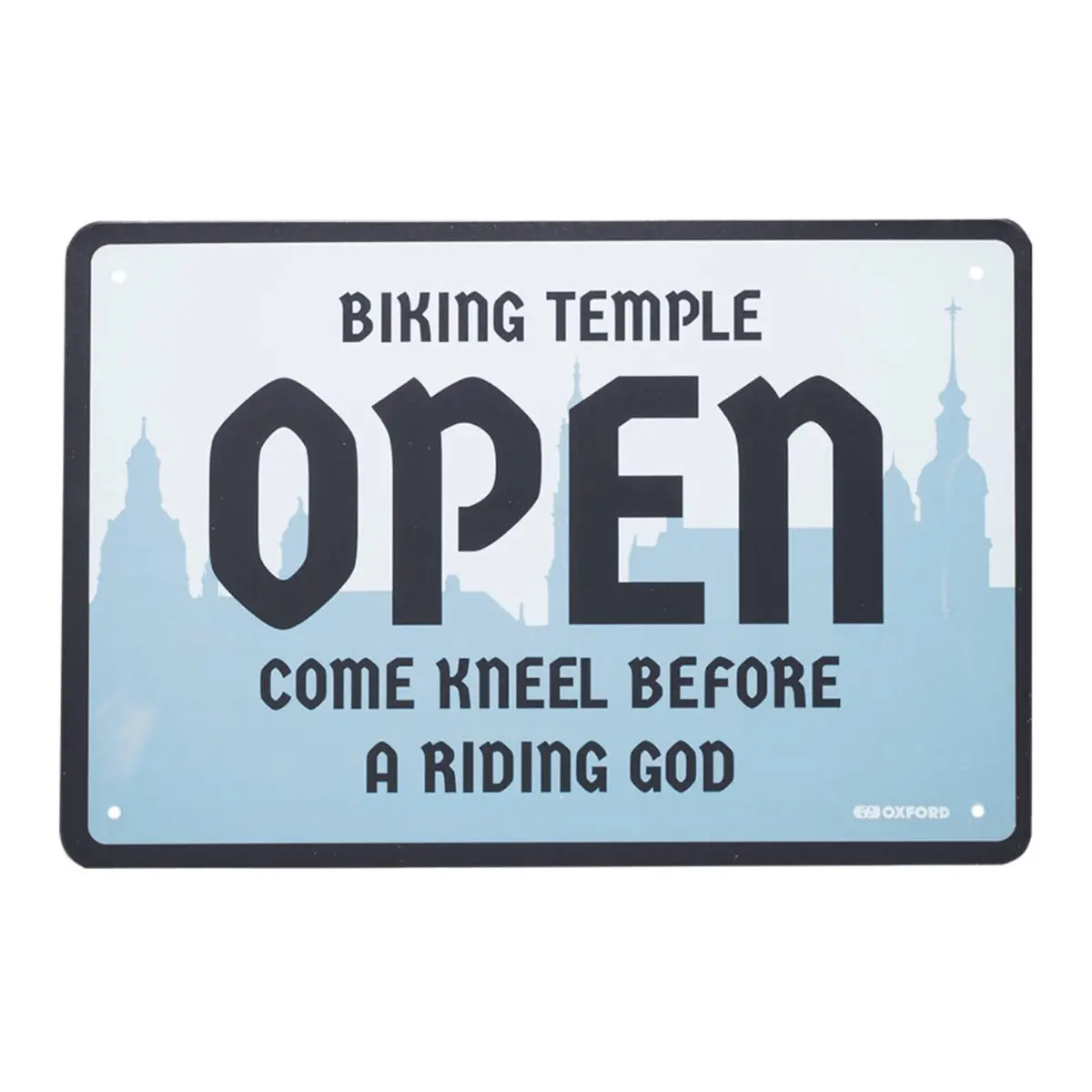 Oxford Garage Metal Sign: "Temple" 1