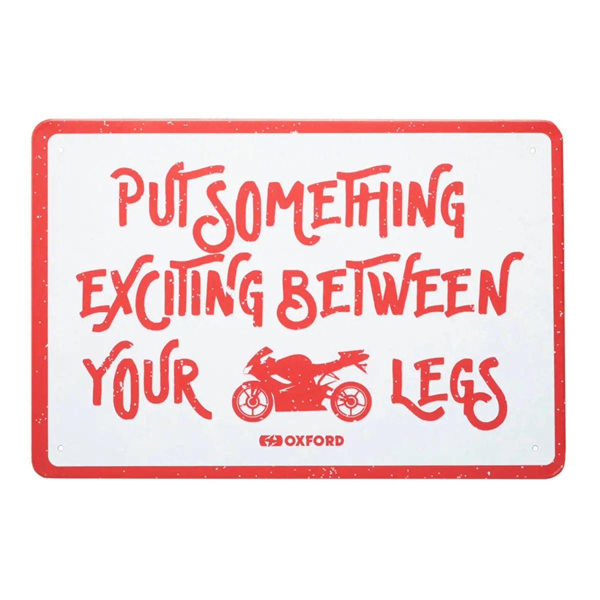 Oxford Garage Metal Sign: "Exciting" 1