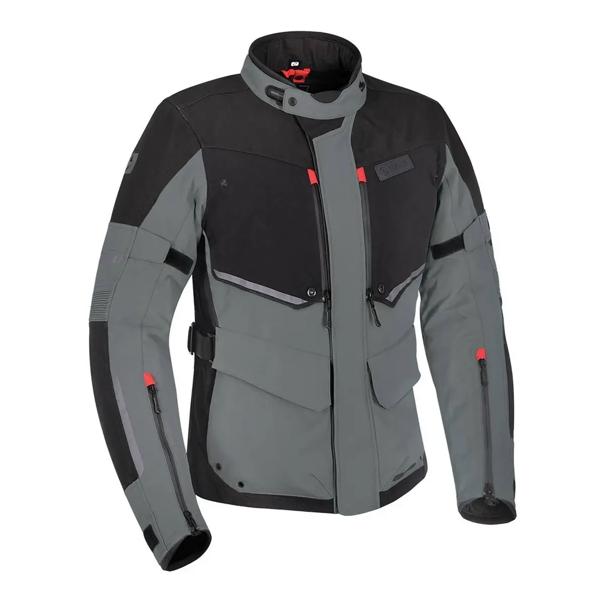 Oxford Mondial Laminate Jacket - Black / Grey 1