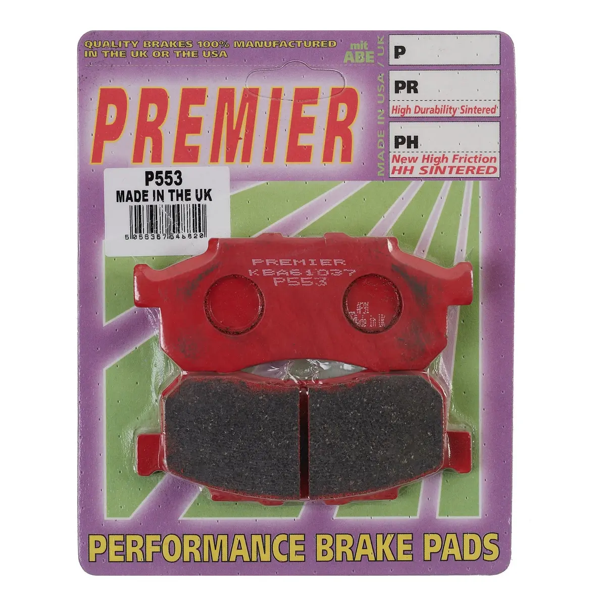 Premier Brake Pads - P Organic Standard 1