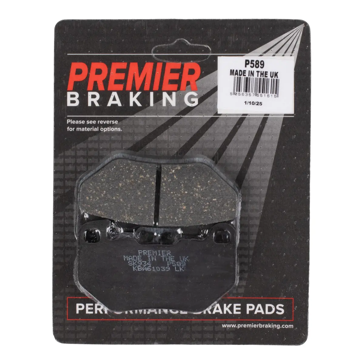 Premier Brake Pads Road Bike Organic 1