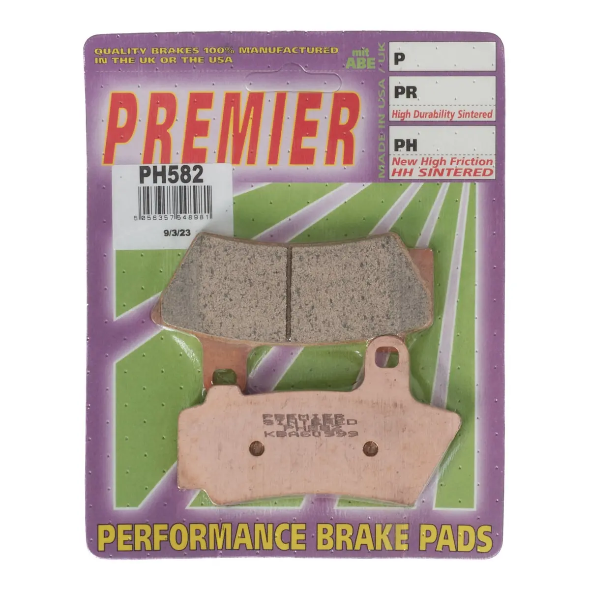 Premier Sintered Hi-Performance Brake Pads - Bmw (Ph582) 1