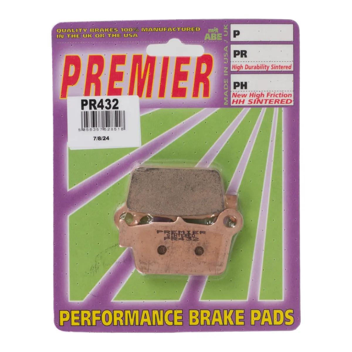 Brake Pads Full Sintered Moto X 1