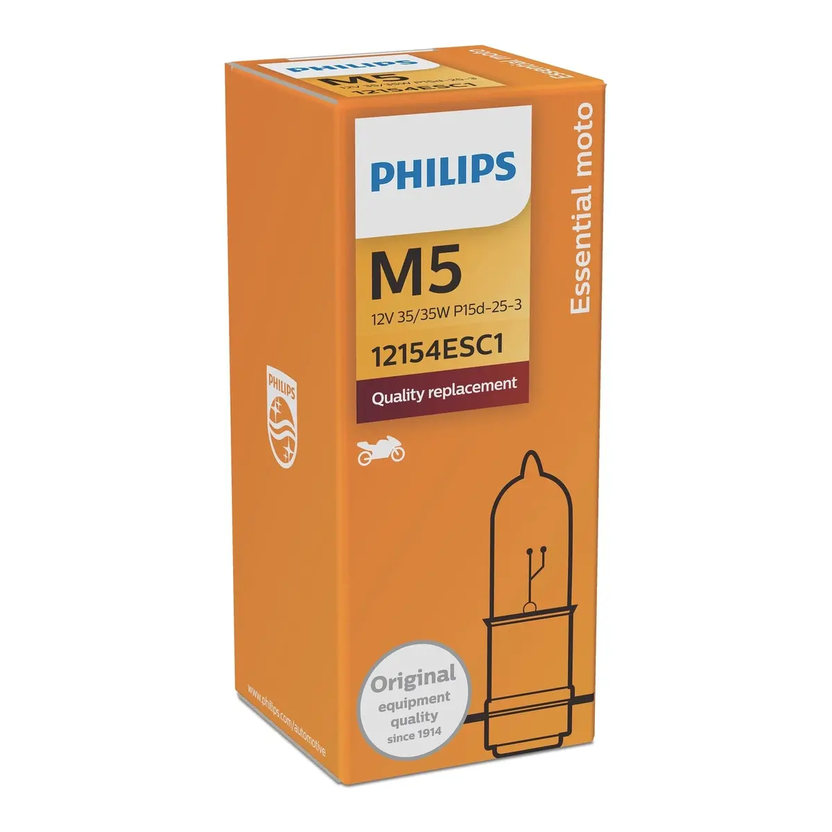 Philips Bulb M5 12154 Es 12V 35/35W P15d-25-3 C1 1